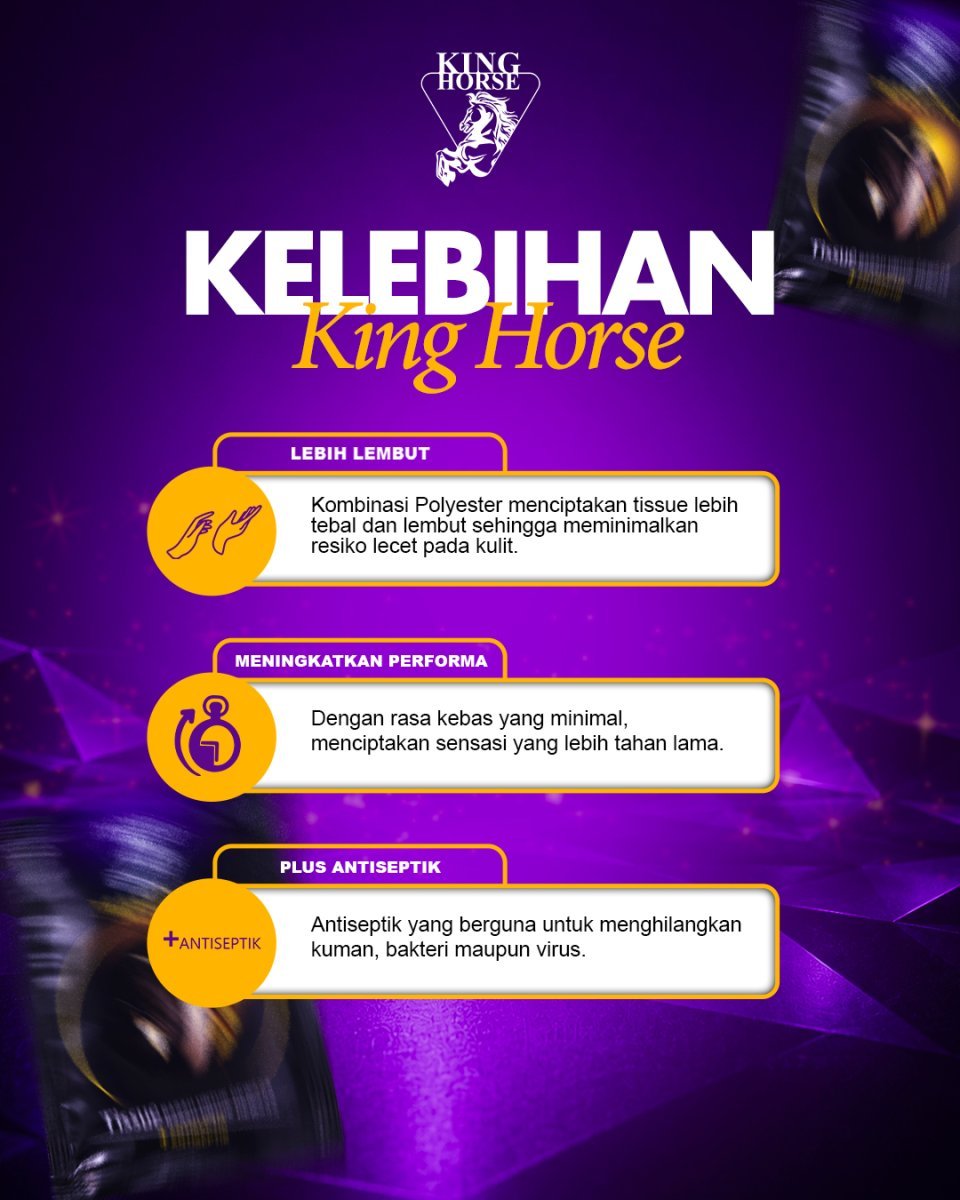 Tissue Magic King Horse 3 Pack isi 18 Sachet