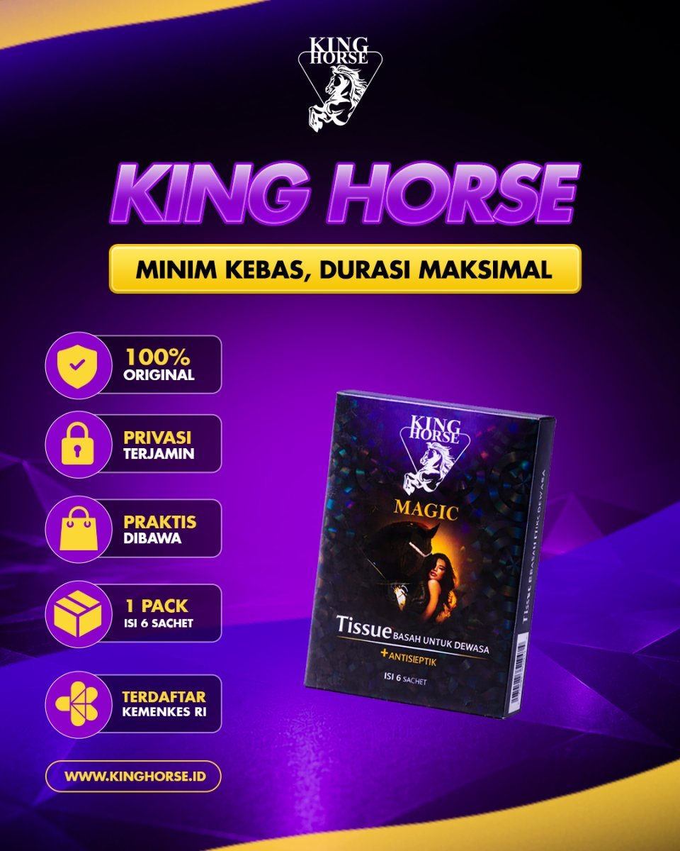 Tissue Magic King Horse 1 Pack isi 6 Sachet